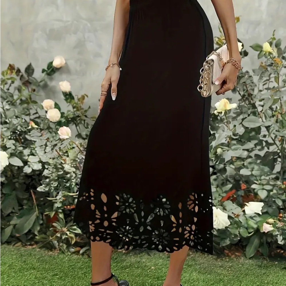 Long Skirt with Cutout